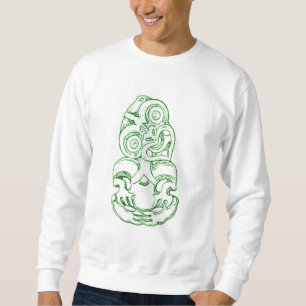 Maori- Hei-Tiki Skizze-Sweatshirt Sweatshirt