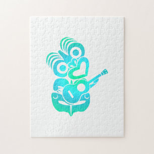 Maori Hei Tiki Ukulele Music - Geschenk Idee Puzzle