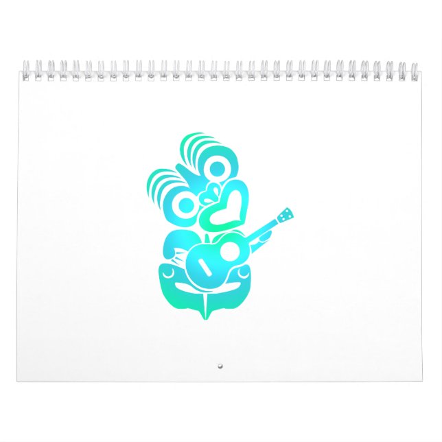 Maori- Hei Tiki Ukulele-Musik - Geschenk-Idee Kalender (Titelbild)