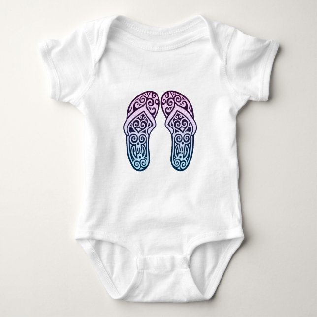 Maori Jandals Baby Strampler (Vorderseite)