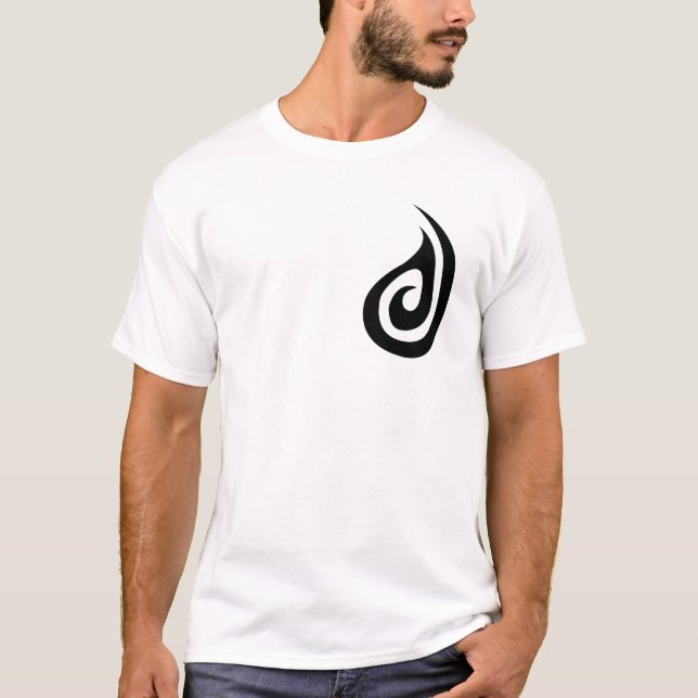 Maori- Koru+Angelhaken T-Shirt (Vorderseite)