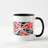 Maori- Kowhaiwhai Muster 1 - Tasse