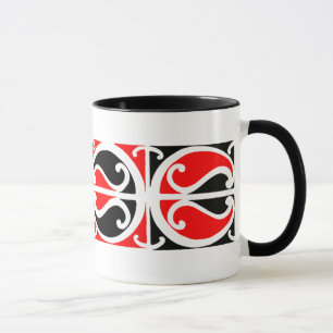 Maori- Kowhaiwhai Muster 3 - Tasse