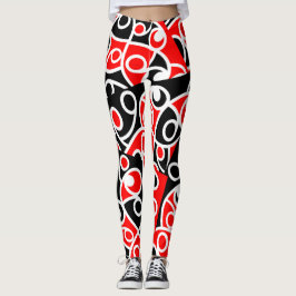 Maori Kowhaiwhai-Muster Leggings