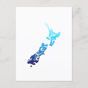 Maori Neuseeland Karte Stammes-Tattoo-Geschenkidee
