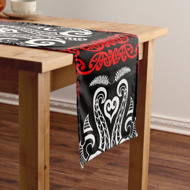 Māori Neuseeland-Kunst Großer Tischläufer (Beispiel)