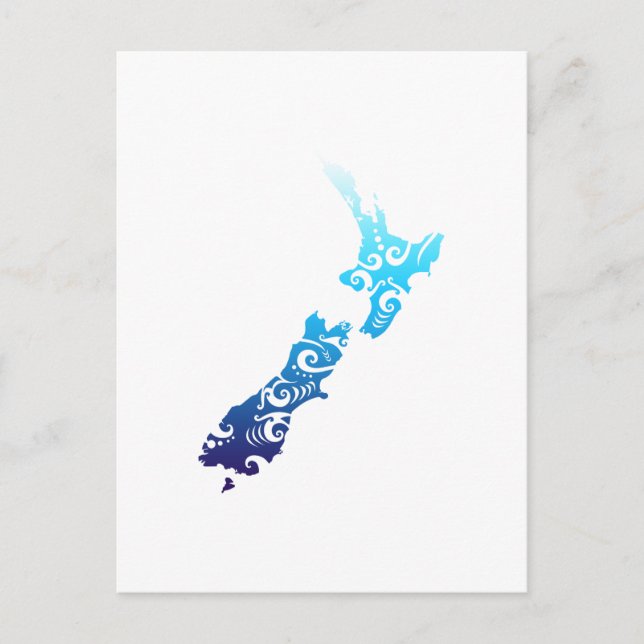 Maori New Zealand Karte Tribal Tattoo Geschenk Ide (Vorderseite)