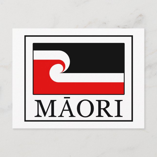 Maori Postkarte (Vorderseite)