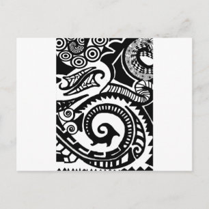 Maori Postkarte