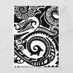 Maori Postkarte