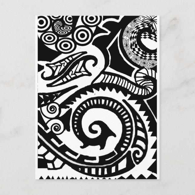 Maori Postkarte (Vorderseite)