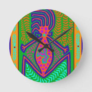 Maori-Stammes-Geburtsmutter der Welt Runde Wanduhr