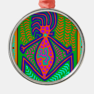 Maori-Stammesgeburtsmutter der Welt Silbernes Ornament