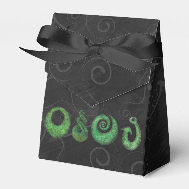 Maori-Symbole Geschenkschachtel (Vorderseite)