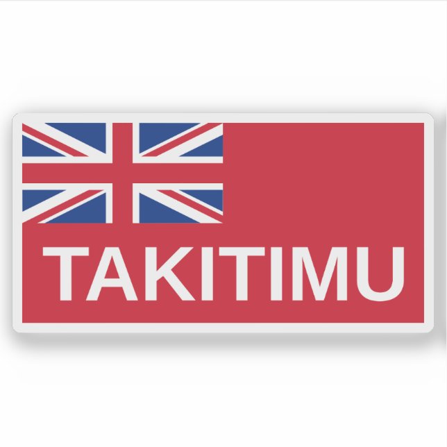 Māori (Takitimu) Flag, Neuseeland Aufkleber (Vorderseite)