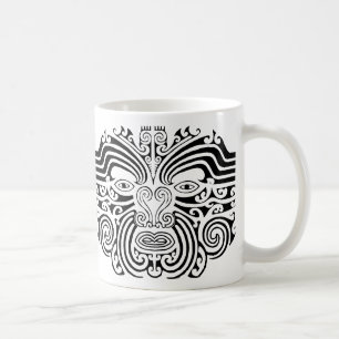 Maori- Tätowierung - Schwarzweiss Tasse