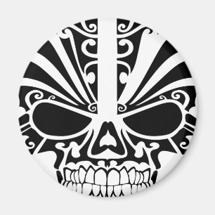 Maori- Tätowierungs-Masken-Schädel Magnet