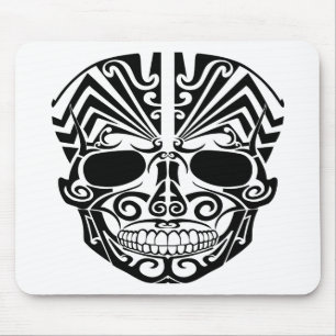 Maori- Tätowierungs-Masken-Schädel Mousepad