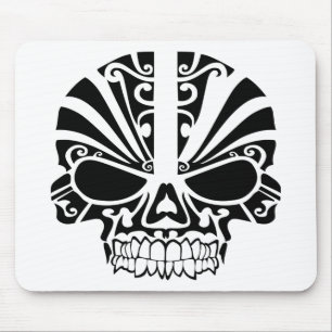 Maori- Tätowierungs-Masken-Schädel Mousepad
