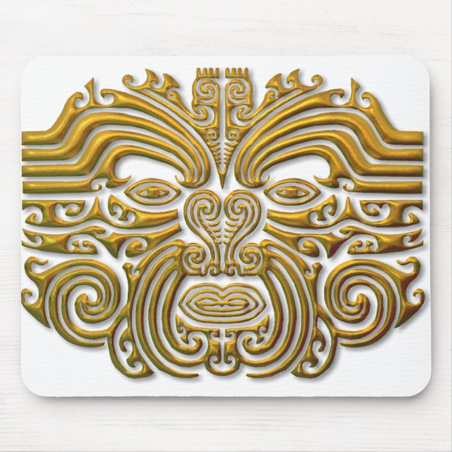 Maori Tattoo - Gold Mousepad (Vorne)