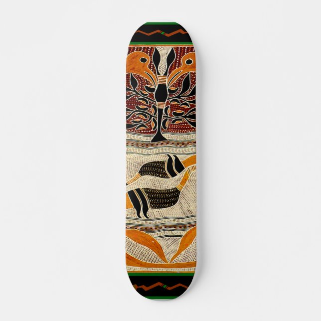 Maori Tribal Folklore Design Skateboard (Vorne)