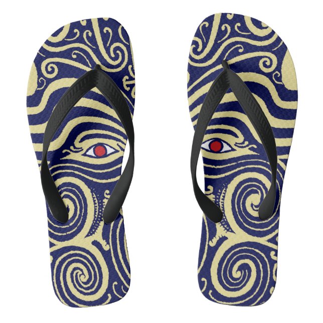 Maori Tribal Indian Flip Flops - Zorries (Fußbett)