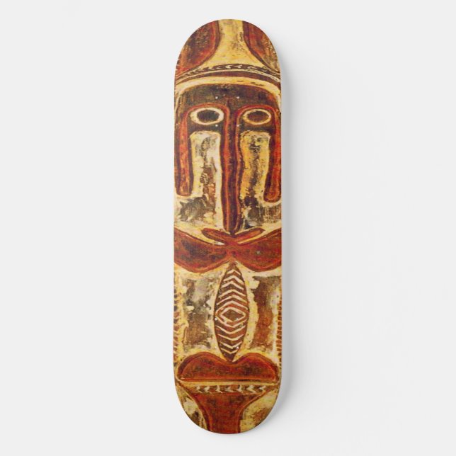 Maori Tribal Schild Skateboard (Vorderseite)
