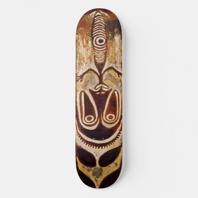 Maori Tribal Schild Skateboard (Vorderseite)