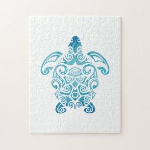 Maori Turtle Honu Art Tribal Tattoo Geschenk Idee Puzzle