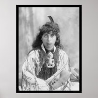 Maori Woman aus Rotorua Neuseeland 1895