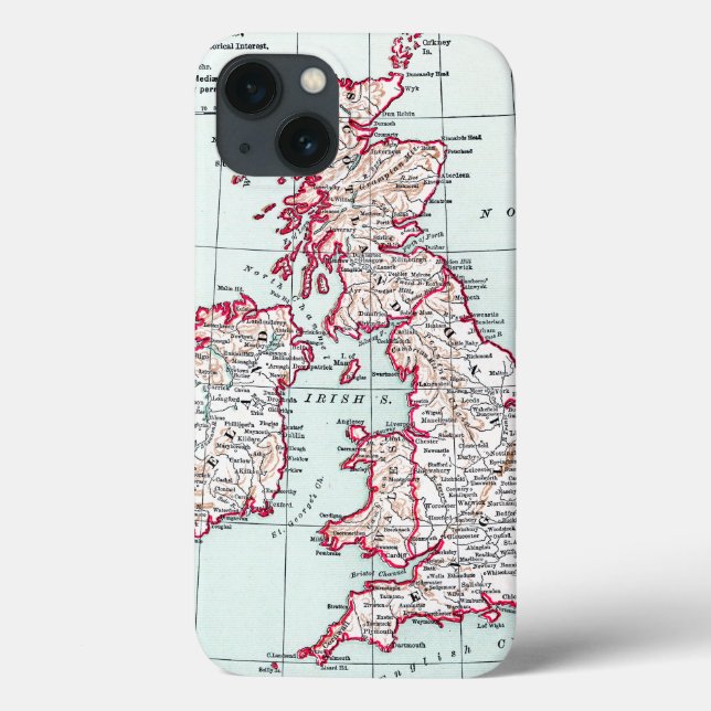 MAP: BRITISH ISLES, c1890 Case-Mate iPhone Hülle (Rückseite)