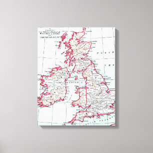 MAP: BRITISH ISLES, c1890 Leinwanddruck