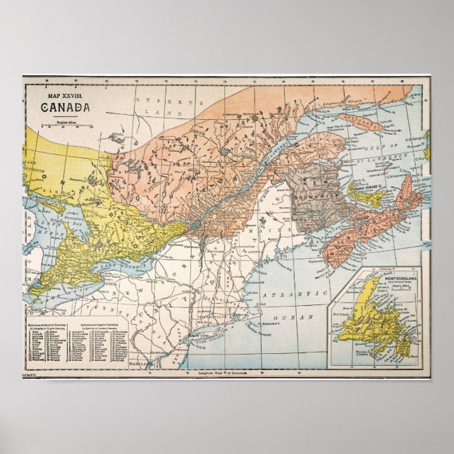 MAP: EASTERN CANADA POSTER (Vorne)