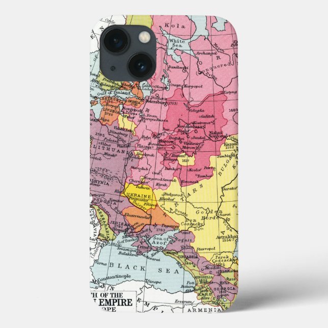 MAP: EXPANSION OF RUSSIA Case-Mate iPhone HÜLLE (Rückseite)