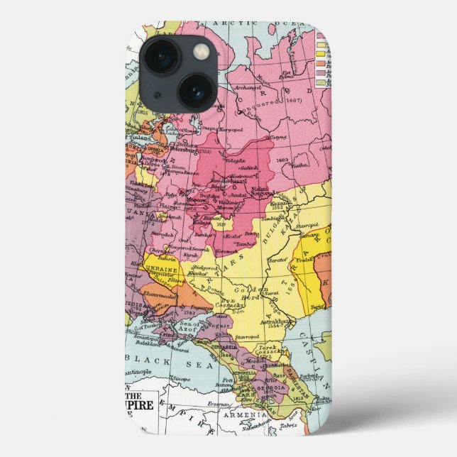 MAP: EXPANSION OF RUSSIA Case-Mate iPhone HÜLLE (Rückseite)