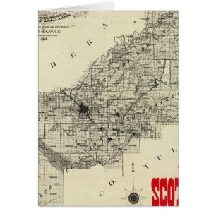 Map Fresno Landkreis, Kalifornien