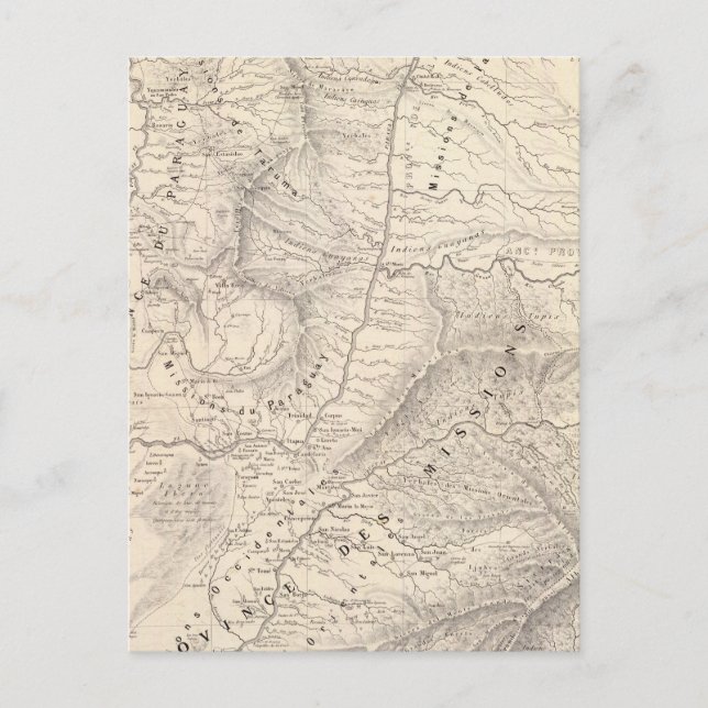 Map hist, Prov Missionen, Jesuit Institution Postkarte (Vorderseite)