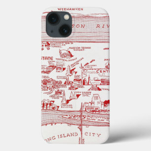 MAP: MANHATTAN, c1935 Case-Mate iPhone Hülle