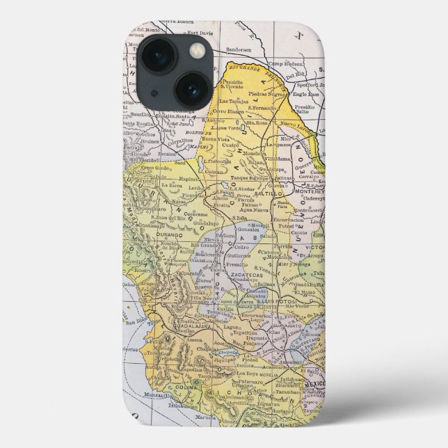 MAP: MEXIKO Case-Mate iPhone HÜLLE (Rückseite)