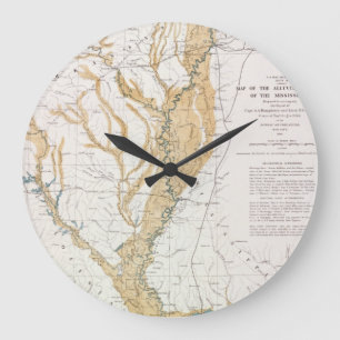 MAP: MISSISSIPPI RIVER, 1861 GROßE WANDUHR