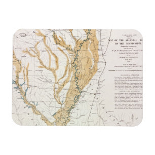 MAP: MISSISSIPPI RIVER, 1861 MAGNET