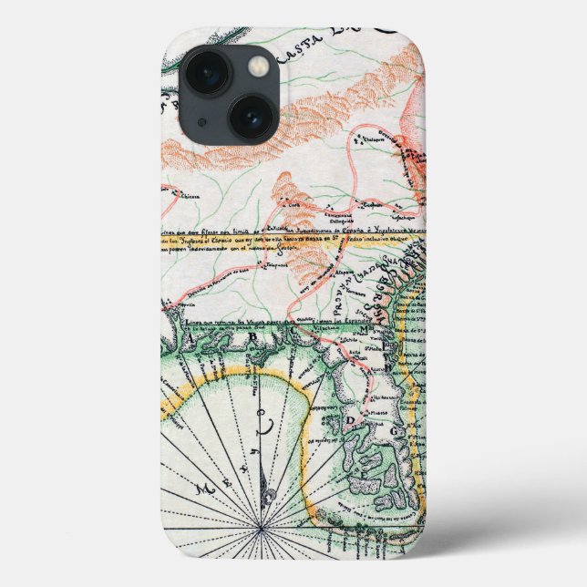 Map: North America, 1742 Case-Mate iPhone Hülle (Rückseite)