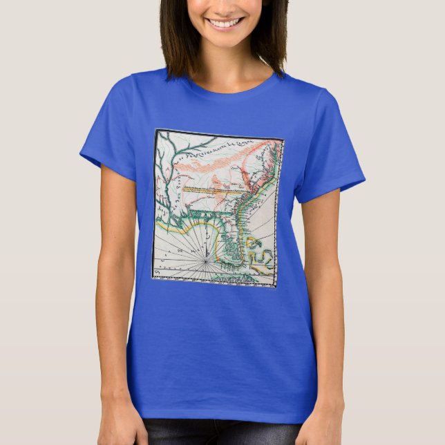 Map: North America, 1742 T-Shirt (Vorderseite)