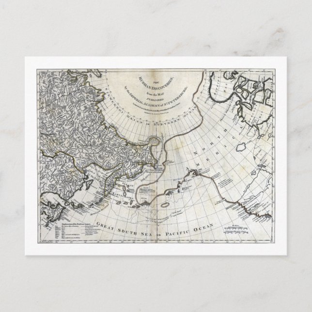 MAP: NORTH PACIFIC POSTKARTE (Vorderseite)