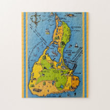 Map of Block Island 11x14