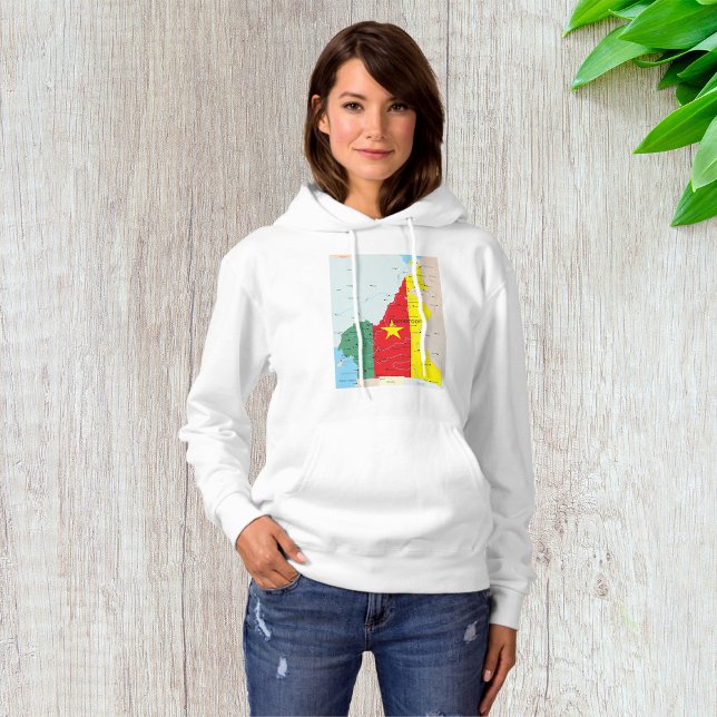 Map Of Cameroon Womens Hoodie (Von Creator hochgeladen)