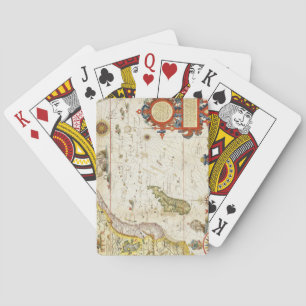 Map of East Africa and Madagascar, 1596 (hand colo Spielkarten