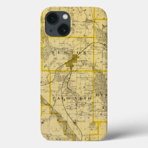 Map of Jasper County, State of Iowa Case-Mate iPhone Hülle