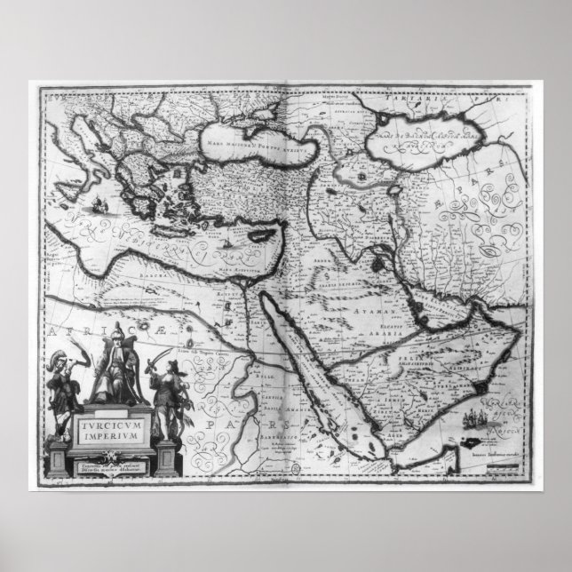 Map of the Ottoman Empire Poster (Vorne)