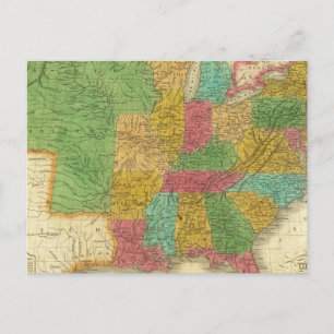 Map of the United States Postkarte
